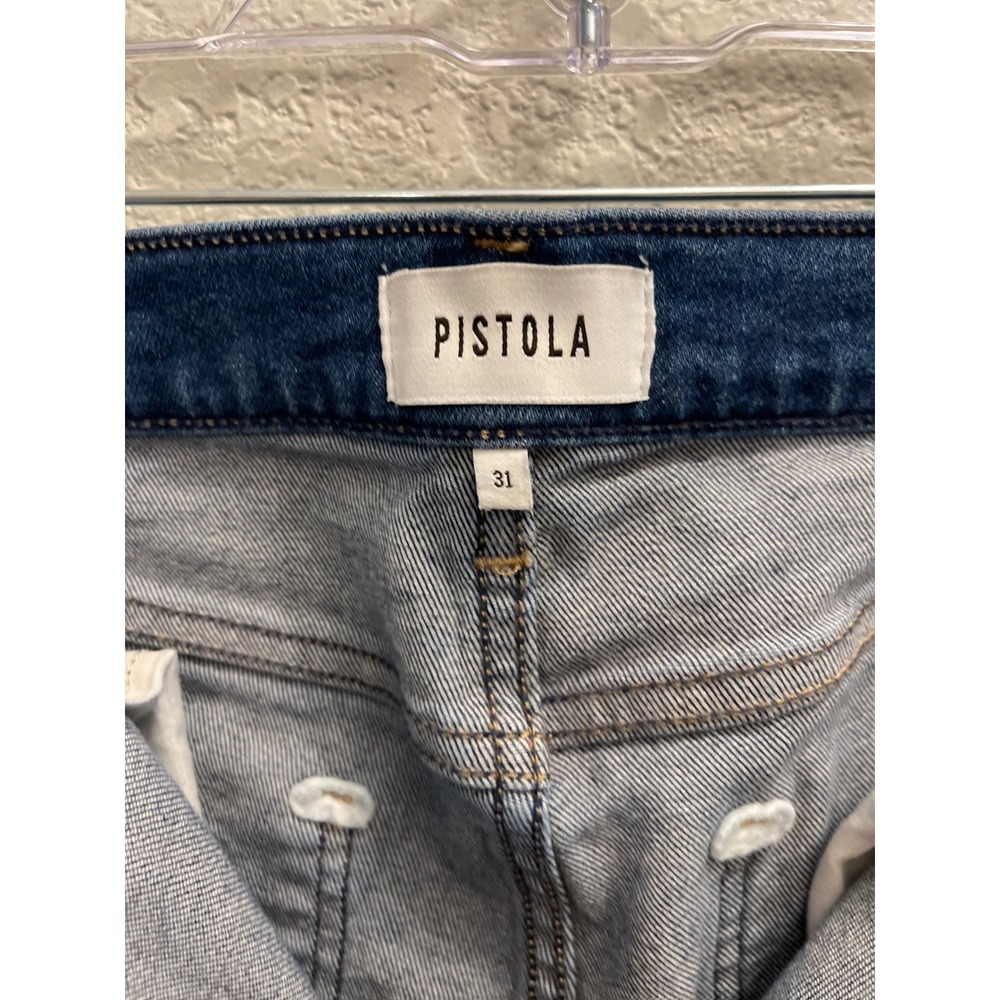 Pistola Monroe High Rise Cigarette Jeans Women 31 Blue Leon Wash Denim - Picture 8 of 12
